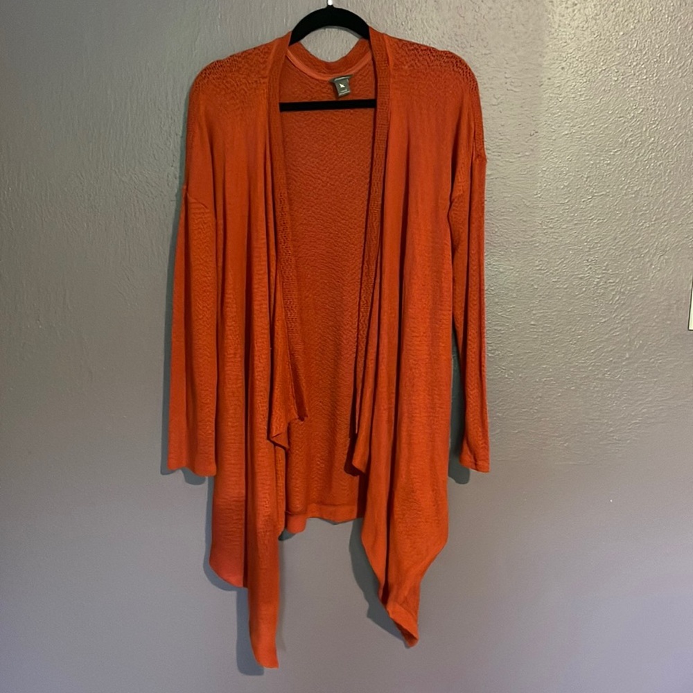 Eddie Bauer long open cardigan Large